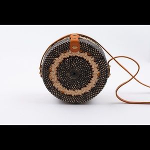 Double braid rattan bag